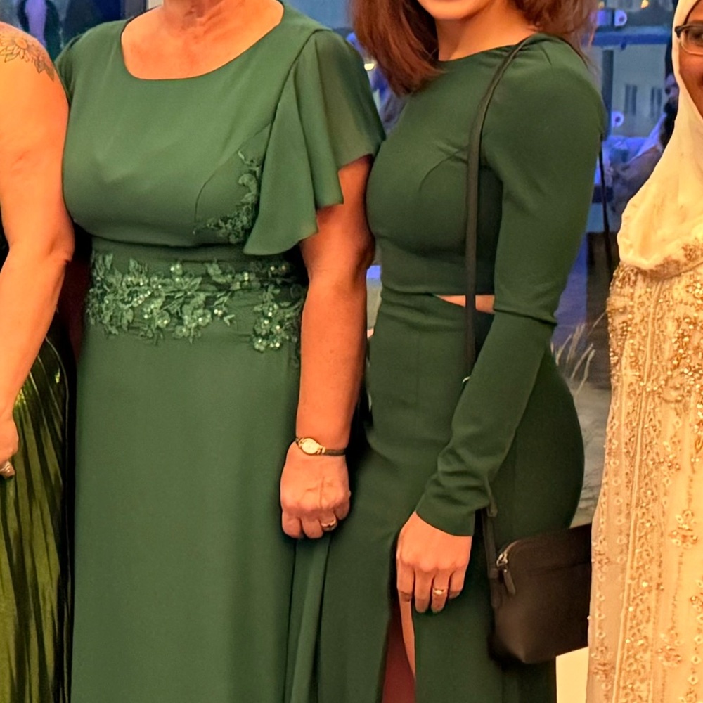 Lulus Going for the Wow Emerald Green Long Sleeve Cutout Maxi Dress - Picture 4 of 5